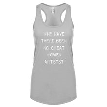 Racerback No Great Women Artists Womens Tank Top