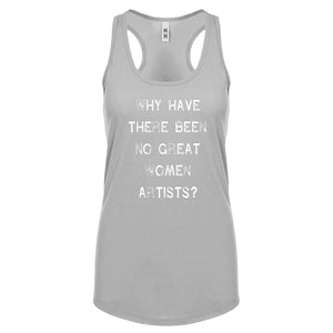 Racerback No Great Women Artists Womens Tank Top