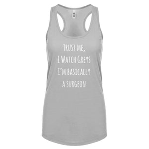Racerback Trust Me, I Watch Greys Womens Tank Top