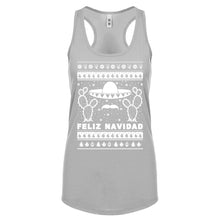 Racerback Feliz Navidad Womens Tank Top