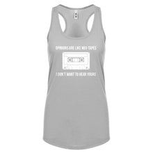 Opinions are like Mixtapes Womens Racerback Tank Top