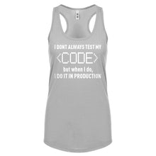 Racerback I Dont Always Code Womens Tank Top