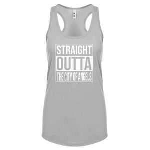 Straight Outta The City of Angels Womens Racerback Tank Top