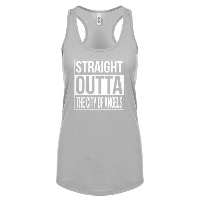 Straight Outta The City of Angels Womens Racerback Tank Top