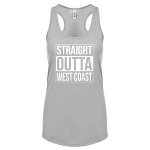 Straight Outta West Coast Womens Racerback Tank Top