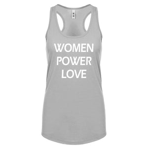 Racerback Women Power Love  Womens Tank Top