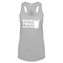 Racerback Beer Pong Master Womens Tank Top