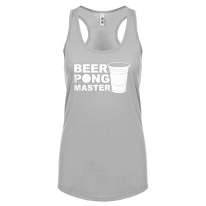 Racerback Beer Pong Master Womens Tank Top