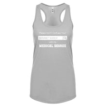 Don't Confuse Your Search Womens Racerback Tank Top