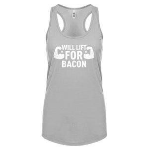 Racerback Will Lift for Bacon Womens Tank Top