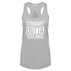 Racerback Straight Outta Tilted Towers Womens Tank Top