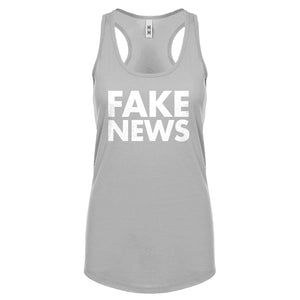 Racerback FAKE NEWS Womens Tank Top