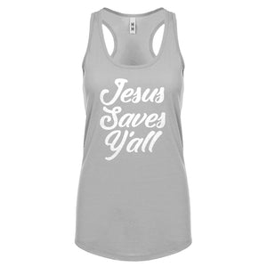 Jesus Saves Yall Womens Racerback Tank Top