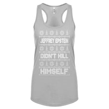 Jeffrey Epstein Ugly Christmas Sweater Womens Racerback Tank Top