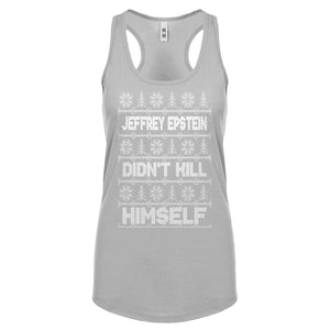 Jeffrey Epstein Ugly Christmas Sweater Womens Racerback Tank Top