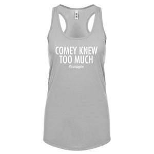 Racerback Comey Knew Too Much Womens Tank Top