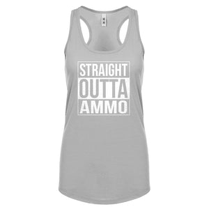 Straight Outta Ammo Womens Racerback Tank Top
