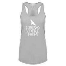 Racerback Crows Before Hoes Womens Tank Top