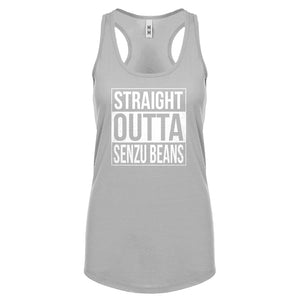 Straight Outta Senzu Beans Womens Racerback Tank Top