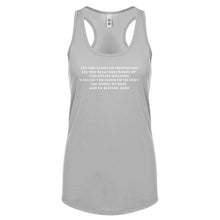 Racerback On the Sands of Hesitation Womens Tank Top