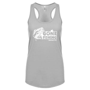 Racerback Gone Fishin Womens Tank Top