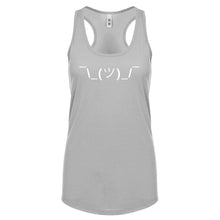 Racerback ASCII Shrug Womens Tank Top