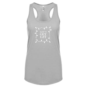 Lets Get Lit Womens Racerback Tank Top