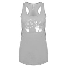 Racerback I Can't My Plants Need Me! Womens Tank Top