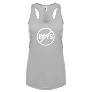 No Boys Womens Racerback Tank Top