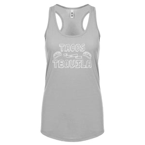 Racerback Tacos and Tequila Womens Tank Top