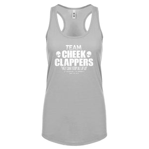 TEAM CHEEK CLAPPERS Womens Racerback Tank Top