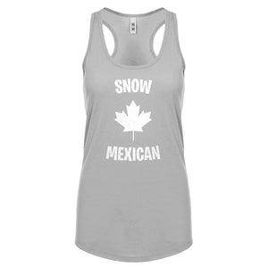 Snow Mexican Womens Racerback Tank Top