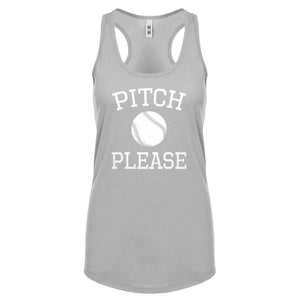 Racerback Pitch Please Womens Tank Top