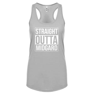 Racerback Straight Outta Midgard Womens Tank Top