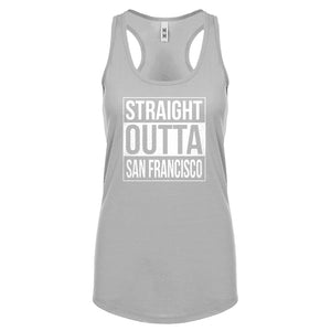 Straight Outta San Francisco Womens Racerback Tank Top