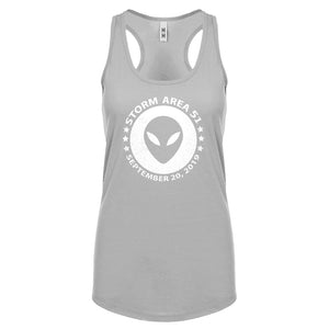 Storming Area 51 Womens Racerback Tank Top