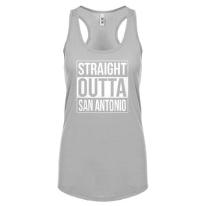 Straight Outta San Antonio Womens Racerback Tank Top