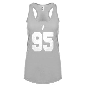 V 95 Womens Racerback Tank Top