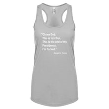 This is the End of my Presidency Womens Racerback Tank Top