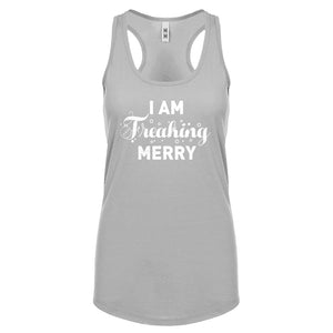 Freaking Merry Womens Racerback Tank Top