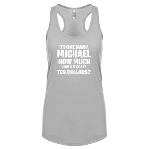 Its ONE BANANA Michael Womens Racerback Tank Top