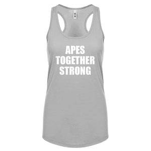 APES TOGETHER STRONG Womens Racerback Tank Top