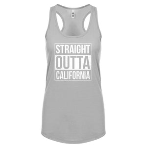 Straight Outta California Womens Racerback Tank Top