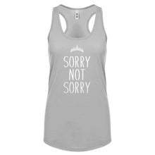 Racerback Sorry Not Sorry Womens Tank Top