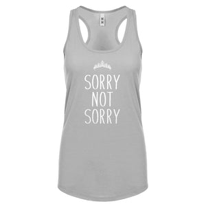 Racerback Sorry Not Sorry Womens Tank Top