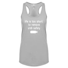 Racerback Remove USB Safely Womens Tank Top