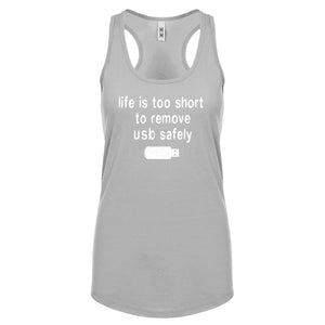 Racerback Remove USB Safely Womens Tank Top