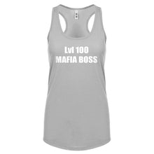 Lvl 100 Mafia Boss Womens Racerback Tank Top