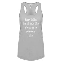 Racerback Sorry ladies Womens Tank Top