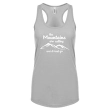 The Mountains are Calling Womens Racerback Tank Top